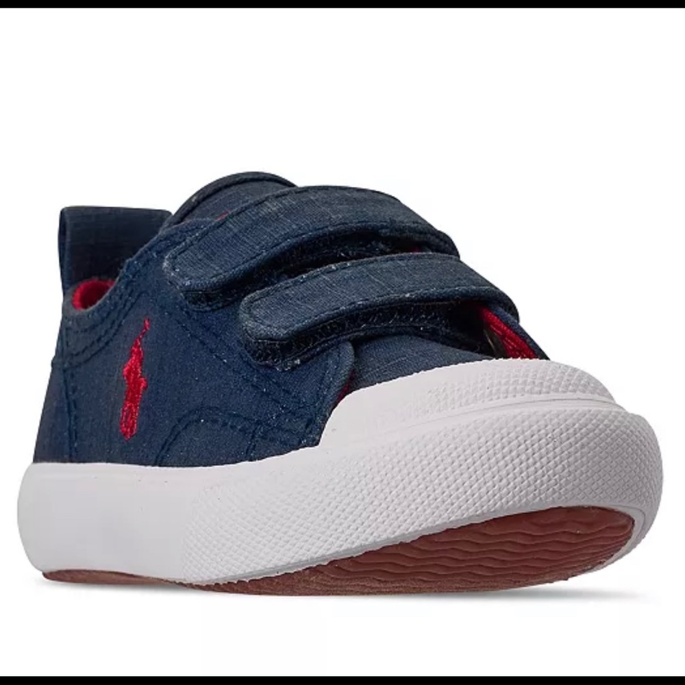Polo Ralph Lauren Kingsley EZ Sneaker - Little Kid Shoe Size 12.5 Navy Canvas